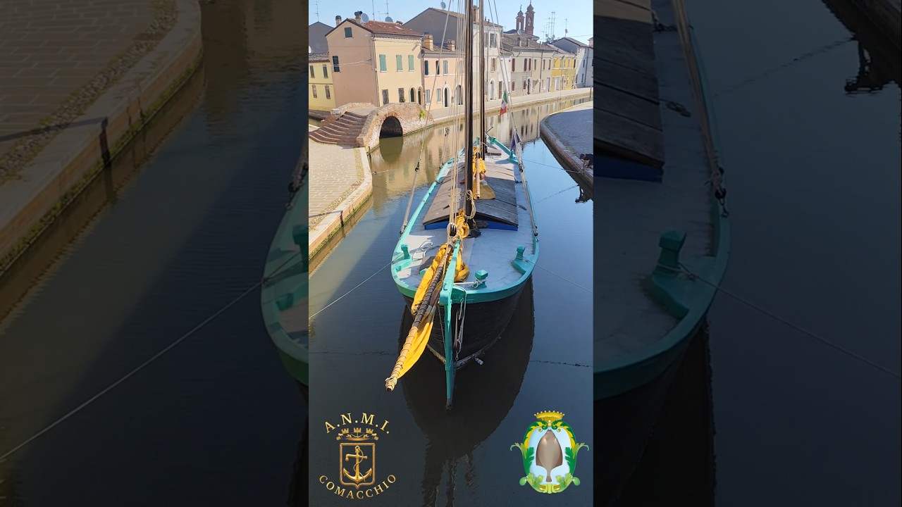 ⁣Dopo il carnevale sull'acqua di Comacchio riportiamo il Battello Natale II al suo posto.