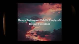 Download lagu Hanya Lolongan - Nabila Taqiyyah ( Slowed )