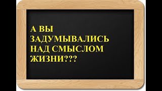 А ВЫ ЗАДУМЫВАЛИСЬ НАД СМЫСЛОМ ЖИЗНИ???