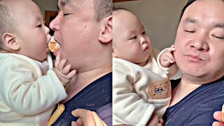 Funny Baby & Daddy Moments | Baby Cuteness