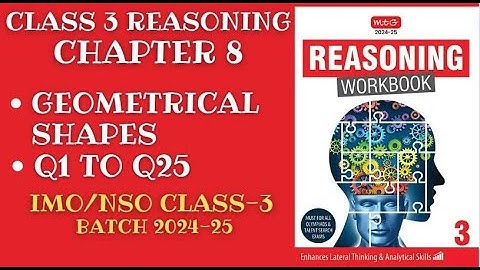 Reasoning Workbook Class-3 Chapter-8 Geometrical Shapes (Q1-Q25) for 2024-25
