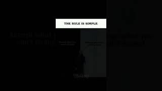 The Rule Is Simple:- #nevergiveup #motivationalquotes