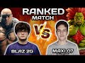 SF6 ▰ Blaz ( Sagat ) VS  Maxi 07 (  Blanka) ▰ HLG.