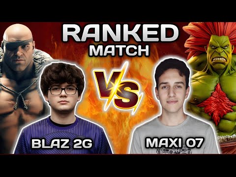 SF6 ▰ Blaz ( Sagat ) VS  Maxi 07 (  Blanka) ▰ HLG.