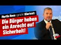 Martin Hess (AfD): "Die Bürger haben ein Anrecht auf Sicherheit!"