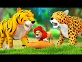 বাঘ এবং চিতার লড়াই - Tiger and Cheetah&#39;s Fight | 3D Animated Bangla Moral Stories | JOJO TV Bengali