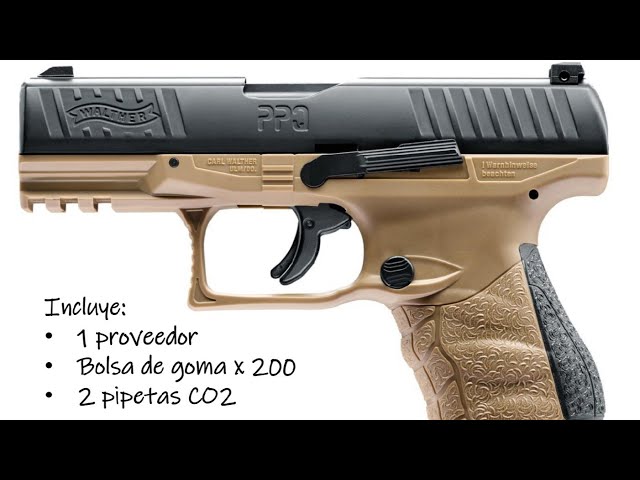 Pistolas de Balas de Goma Potenciadas por Gas Co2 Replicas Licenciadas por  Beretta Glock Walther 