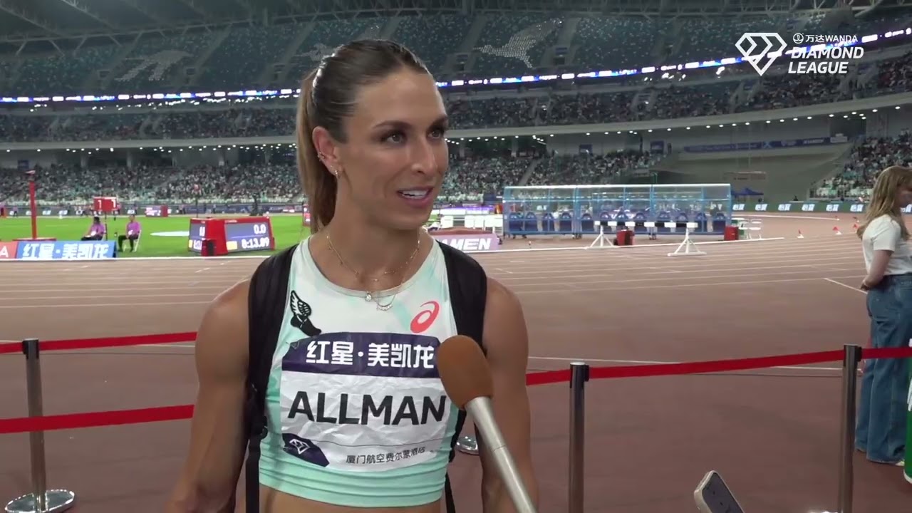 Valarie Allman After Winning Xiamen Diamond League Women's Discus With 68.95 Throw