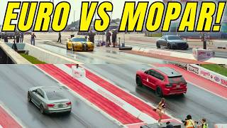 Euro vs Mopar! Viper, Jeep, Magnum, Durango &amp; Hellcat BATTLE BMW, Audi &amp; Mercedes!