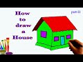 HOW TO DRAW A HOUSE EASY STEP BY STEP #part_11