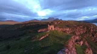 Drone Video of Varrich Castle - Scotland