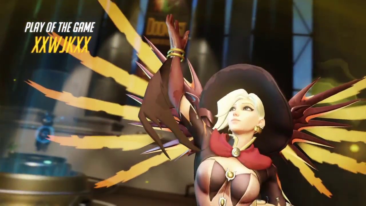 Animetic Overwatch Play of the Game as Mercy - YouTube