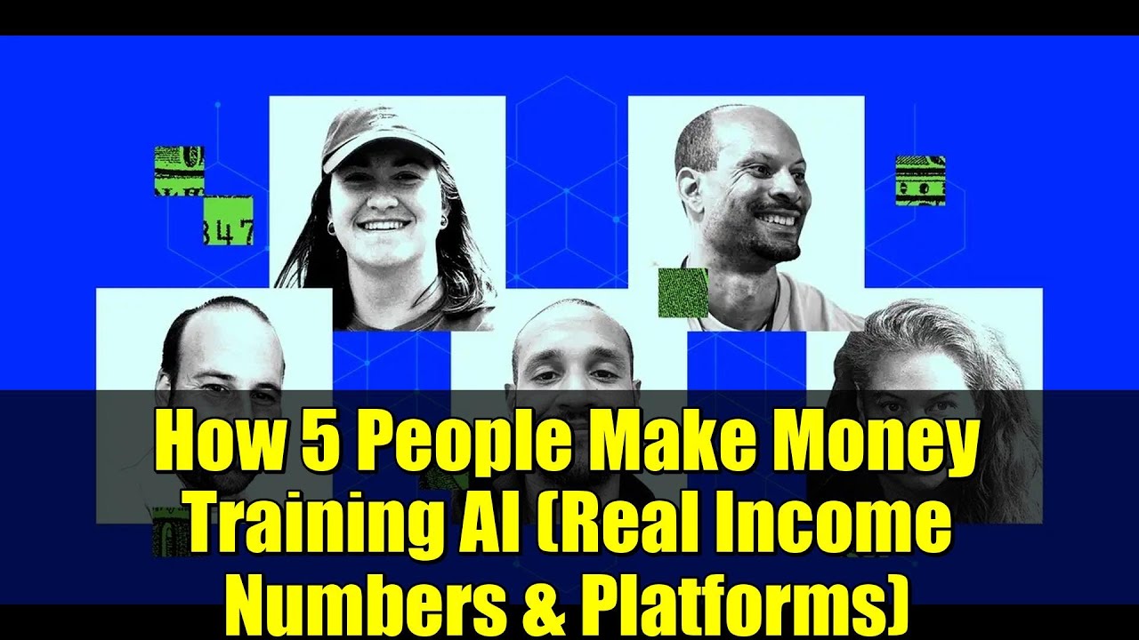 How 5 People Make Money Training AI (Real Income Numbers & Platforms)