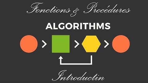 39# ALGO   FONCTIONS ET PROCEDURE INTRODUCTION