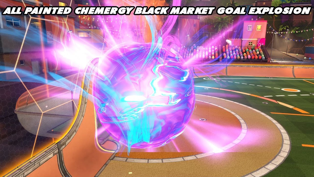 Showcasing All *NEW* Painted Black Market Goal Explosion CHEMERGY" - Rocket League Season 11