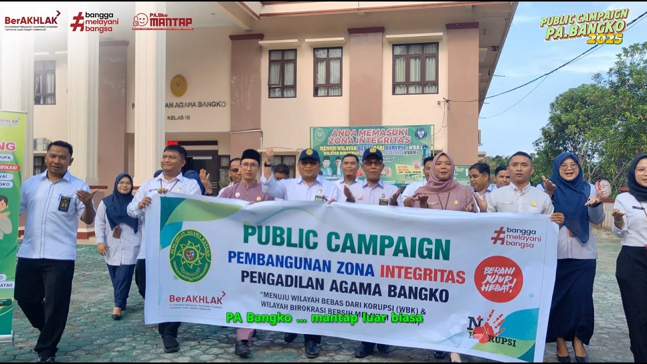 Public Campaign Pengadilan Agama Bangko untuk Pembangunan Zona Integritas