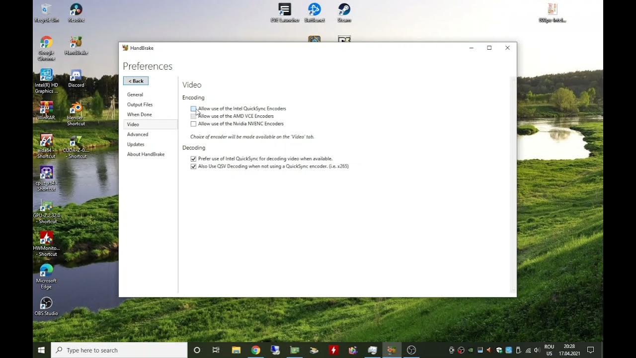 How to Use GPU for Encoding in HandBrake (NVENC and QuickSync) YouTube