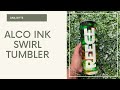 alcohol ink swirl tumbler