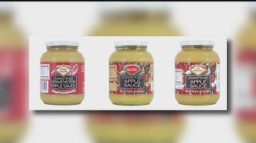Recall notice for unsweetened apple sauce products