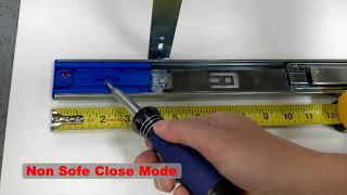 how to adjust Elysian soft close drawer slides screenshot 5