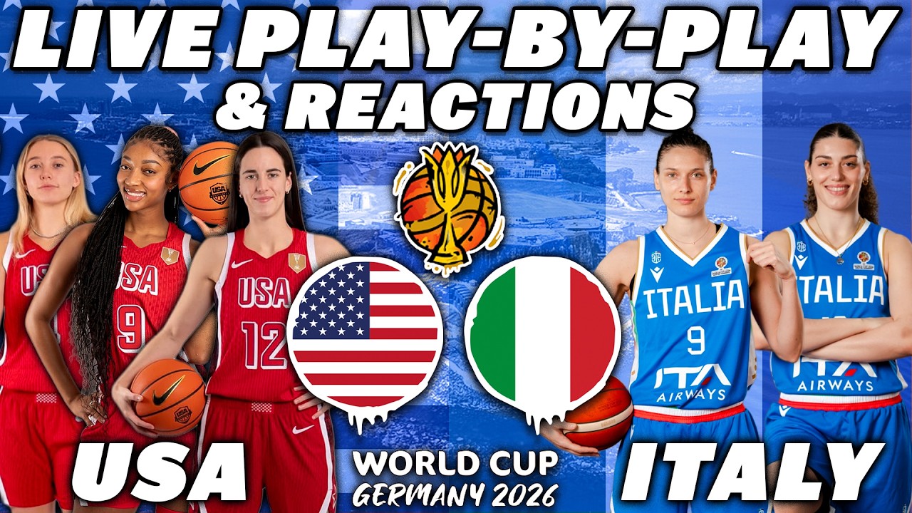 Team USA vs Italy | FIBA World Cup Tournament | Live Play-By-Play & Reactions