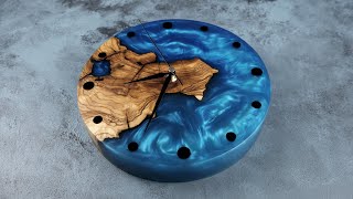 How to Make a Wall Clock with Wood and Resin | Epoxy Resin Art