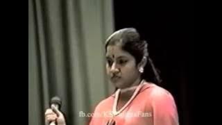 K S Chithra  Singing Manjal Prasadam I Manjal K S Chitra Old Amazing Stage performance