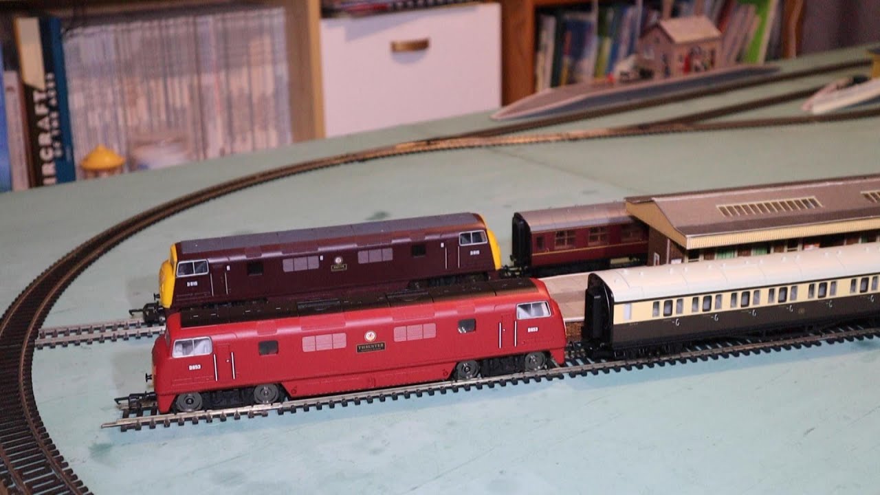 Hornby Railroad R3282 Warship D853 Thruster with Mainline Highflyer and ...