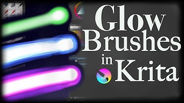 How to make Glow Brushes in Krita