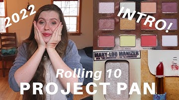 PROJECT PAN 2022 Intro // Eyeshadow Roulette + Makeup I Want To Use Up This Year