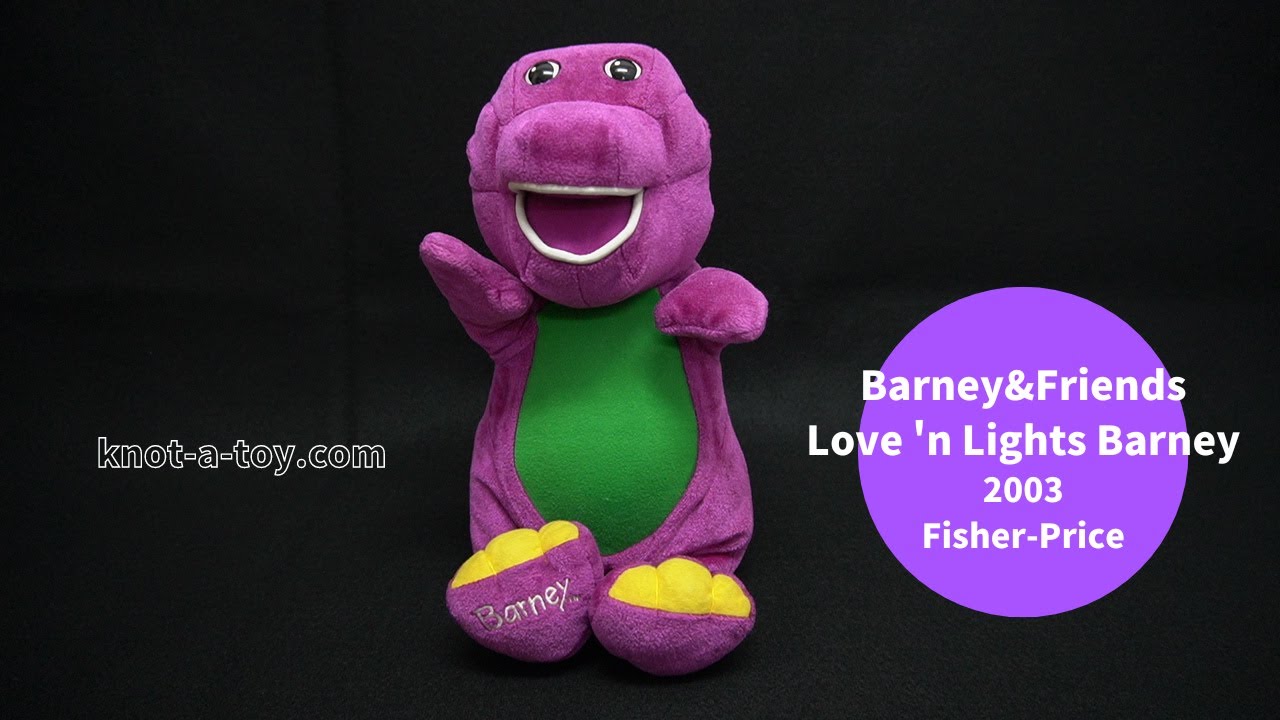 Barney&Friends/バーニー＆フレンズ・Fisher-Price/フィッシャープライス・音＆光・ぬいぐるみ 「MAGICAL FRIEND  BARNEY/マジカルフレンドバーニー」ダメージ有