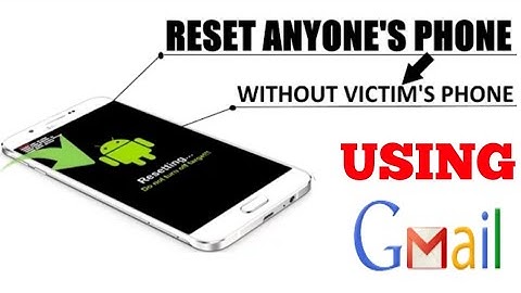 How To Reset or Erase AnyOne Lost Phones Using Gmail Account Without Root #Tricks #Techno Gyan
