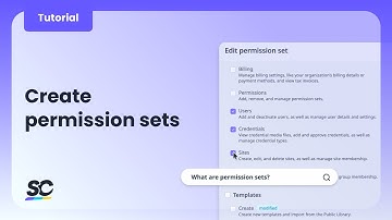 Create permission sets | Tutorial | Web app