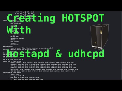 Creating HotSpot in Kali Linux | using hostapd ,udhcpd