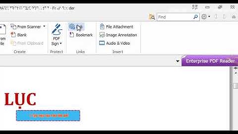 HƯỚNG DẪN TẠO MỤC LỤC TRONG FILE PDF