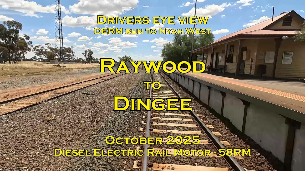 Drivers eye view, Raywood to Dingee, DERM, Oct 2025