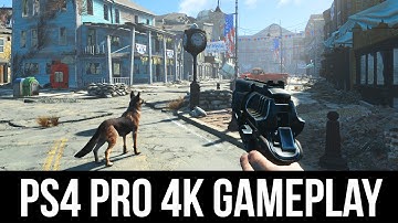 Fallout 4  PS4 Pro 4K Gameplay