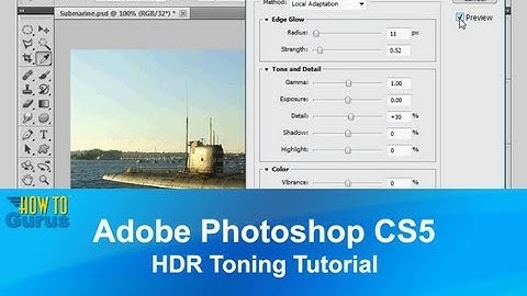 Adobe Photoshop CS5 HDR Tutorial - How to use Photoshop HDR Toning