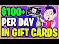 How To Earn $100+ Per Day in FREE Gift Cards as a KID / TEENAGER! (Make Money Online)