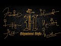 H signature style  signature for h  signature for alphabet h  sign of king