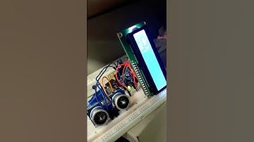 德明科大資科系 嵌入式系統作業 D10619215 超音波模組感測器+2LED+LCD I2C+蜂鳴器