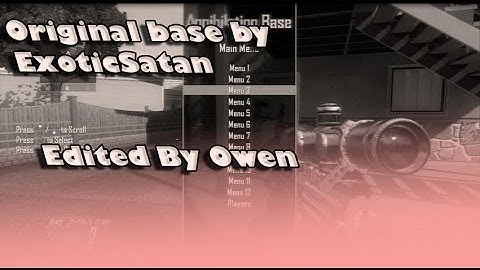 [BO2/1.19] Annihilation ModMenu Base (EDIT)