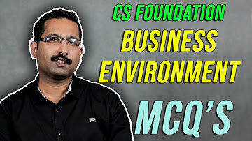 CS foundation : Business environment MCQ
