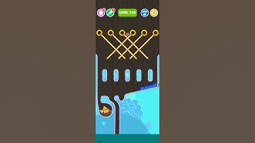 save the fish Level 130 - mobile game/fishdom #shorts