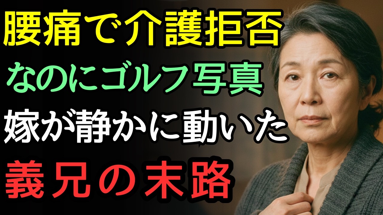 【介護丸投げ】「腰が痛い」と断った義兄夫婦のSNSにゴルフ写真が…｜64歳嫁の静かな反撃【60代の逆転】