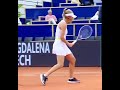Magdalena Frech practica. Previas. R2. Strasbourg open series 2026