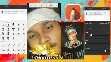 #SmoothSkin #autodesk #FaceGlow Skin Smoothing Editing tutorial in autodesk sketchbook|How to Smooth