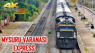 LHF WDG 4 at the Gradients | Mysuru Varanasi Express !! Indian Railways