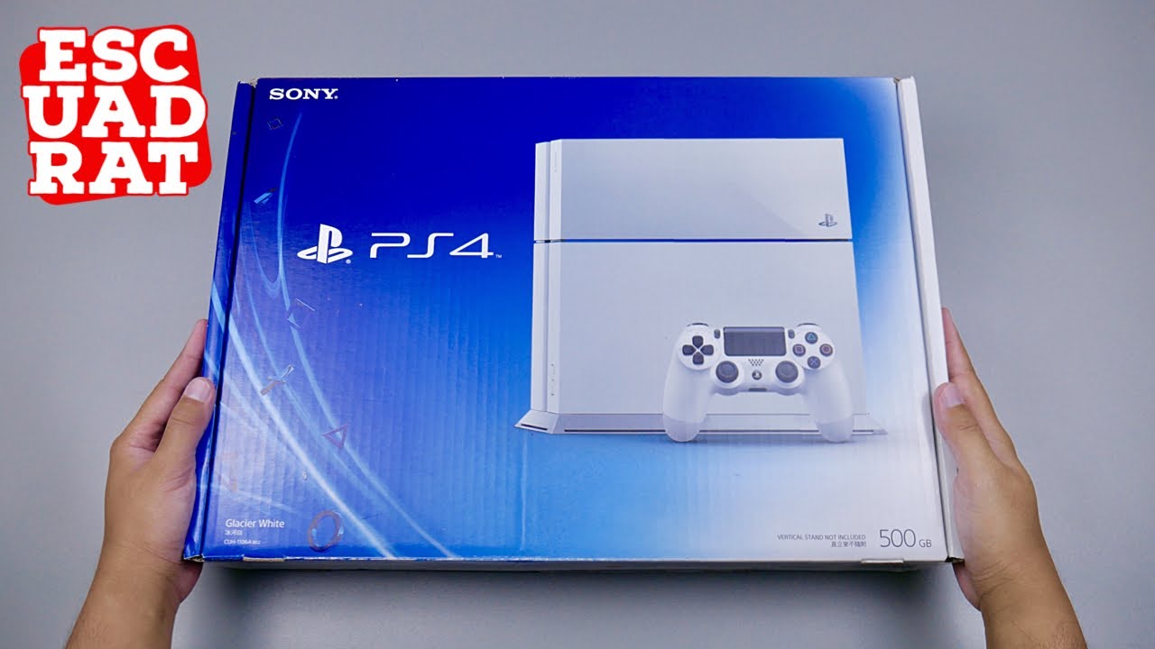 Unboxing PS4 Glacier White English,PlayStation 4 Glacier (White) 500GB CUH-1106A th'2014 - YouTube