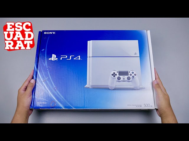 Unboxing PS4 Fat Glacier White English,PlayStation 4 Glacier White 
